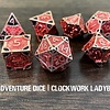 Metal RPG Dice Set - Clockwork Ladybug