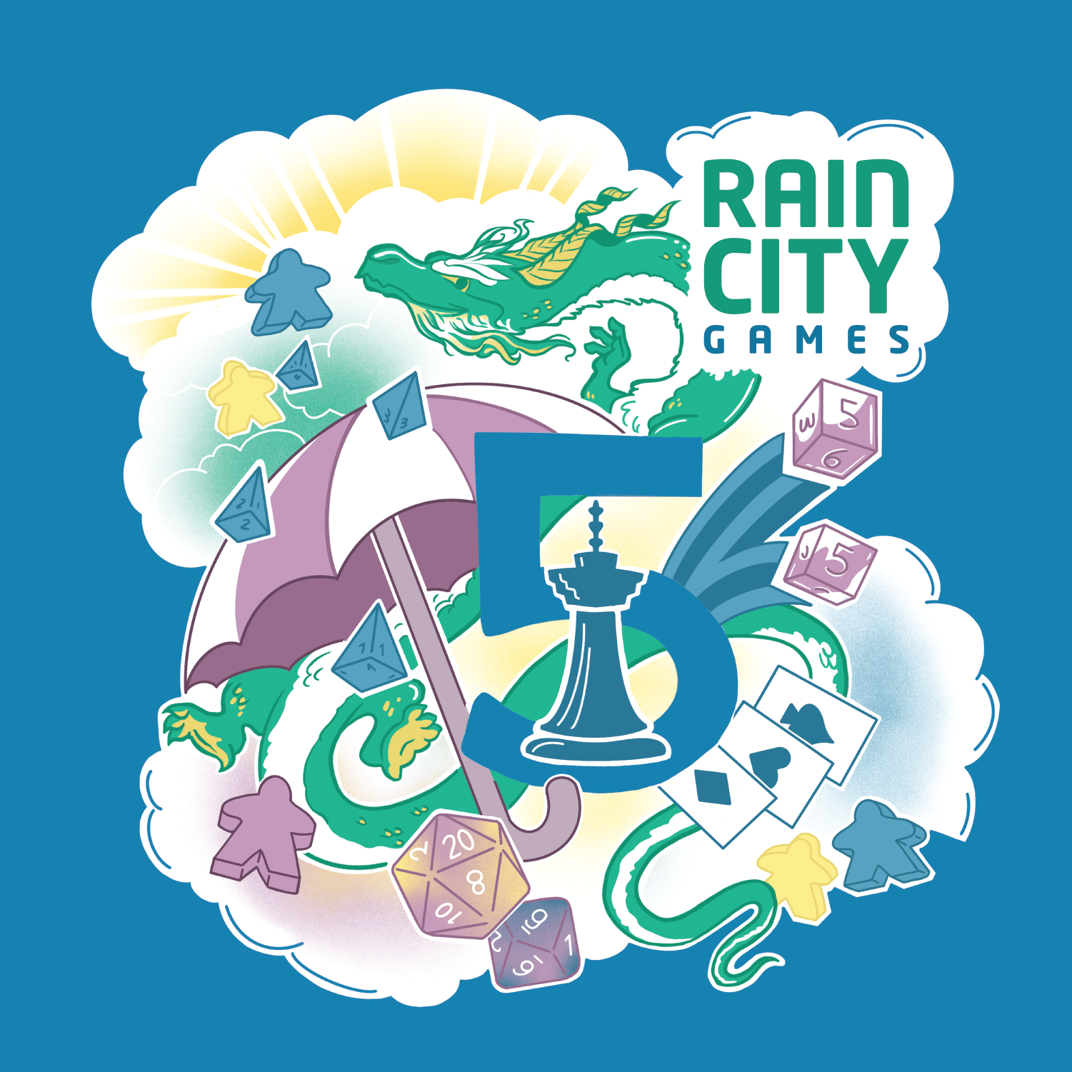 Rain City Games 5th Anniversary T-Shirt