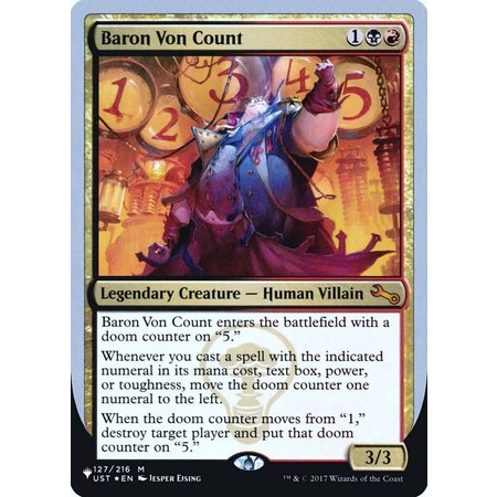 Baron Von Count - Foil