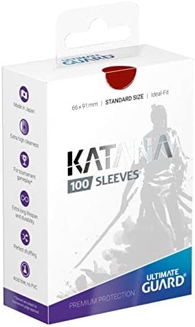 Ultimate Guard - 66mm X 91mm - Katana Sleeves - Red 100 ct.