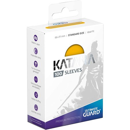 Ultimate Guard - 66mm X 91mm - Katana Sleeves - Yellow 100 ct.