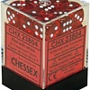 CHX 23804 Translucent Red w/White D6