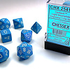 CHX 25416 Opaque Light Blue w/White