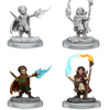 D&D Unpainted Minis - Halfling Wizards (Male/Female)