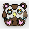 Baby Monster Enamel Pin: Owl Bear