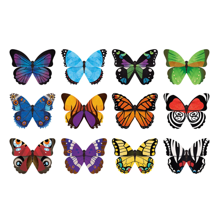 Shaped Memory Match - Butterflies
