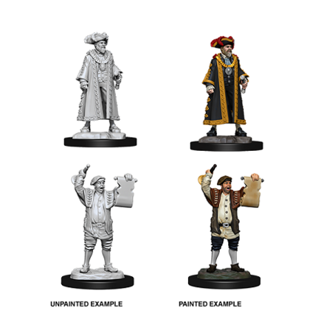 Pathfinder Battles Unpainted Minis - Mayor and Town Crier