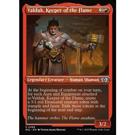 Valduk, Keeper of the Flame - Foil-Etched