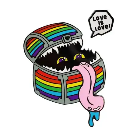 Pride Enamel Pin: Rainbow Mimic