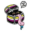 Pride Enamel Pin: Non-Binary Mimic