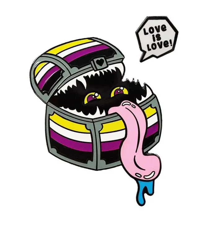 Pride Enamel Pin: Non-Binary Mimic