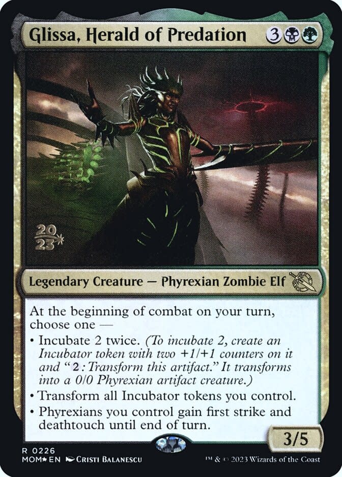 Glissa, Herald of Predation - Foil - Prerelease Promo