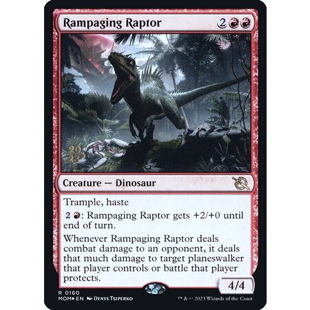 Rampaging Raptor - Foil - Prerelease Promo