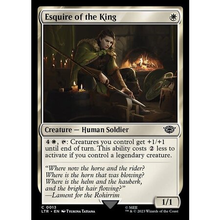 Esquire of the King - Foil