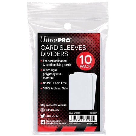 Ultra Pro - Sleeves Dividers 10 ct.