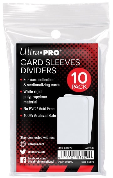Ultra Pro - Sleeves Dividers 10 ct.