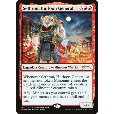 Sethron, Hurloon General - Foil - Lunar New Year of the Ox Promo