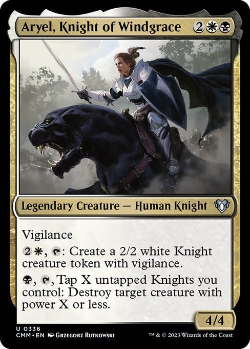 Aryel, Knight of Windgrace - Foil