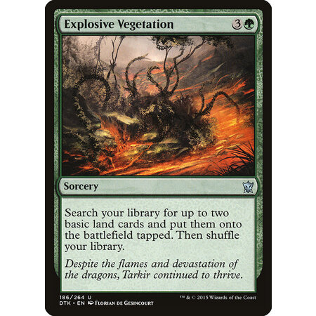 Explosive Vegetation