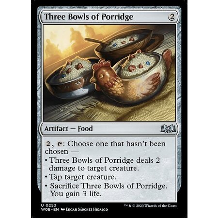Three Bowls of Porridge - Foil