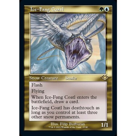 Ice-Fang Coatl - Foil-Etched