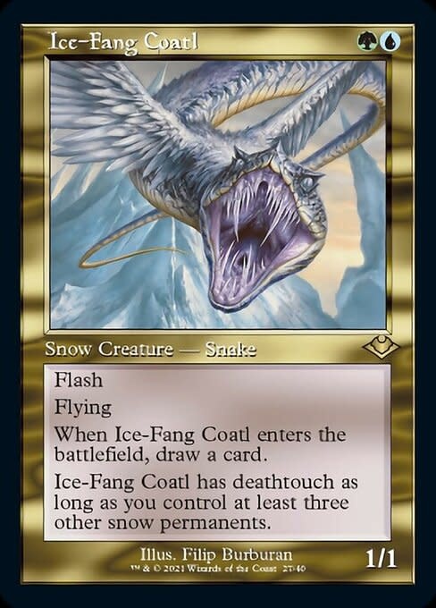 Ice-Fang Coatl - Foil-Etched