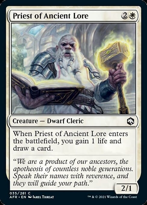 Priest of Ancient Lore - Foil