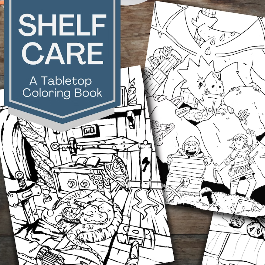 Shelf Care: A Tabletop Coloring Book - Ding and Dent