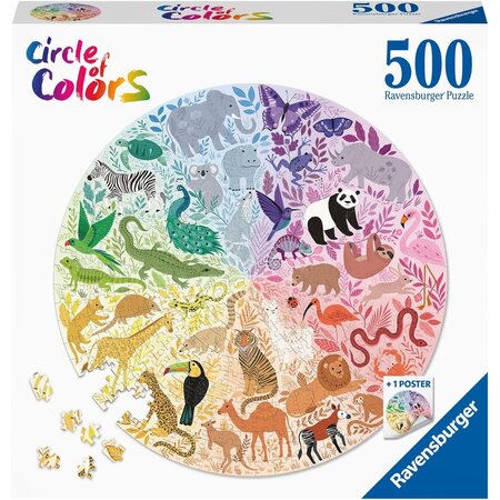 500 - Circular Puzzle - Animals