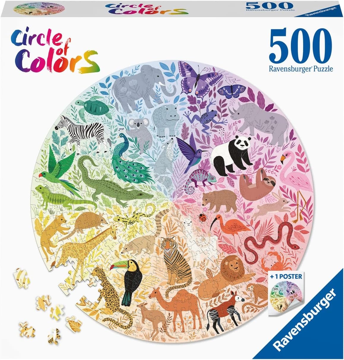 500 - Circular Puzzle - Animals