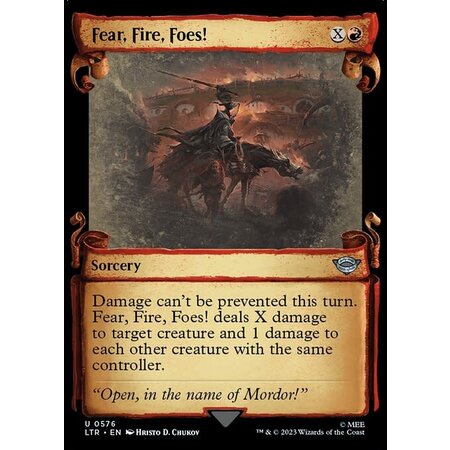 Fear, Fire, Foes! - Silver Foil