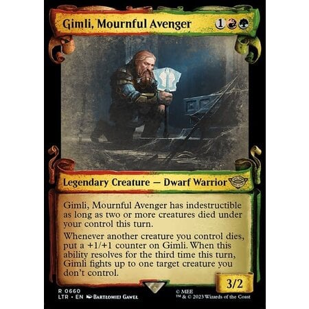 Gimli, Mournful Avenger - Silver Foil