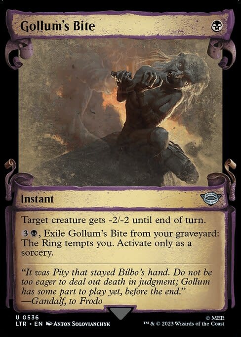 Gollum's Bite - Silver Foil