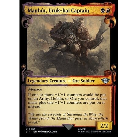 Mauhur, Uruk-hai Captain - Silver Foil