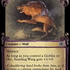 Snarling Warg - Silver Foil