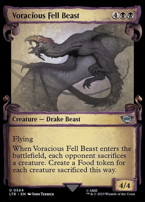 Voracious Fell Beast - Silver Foil