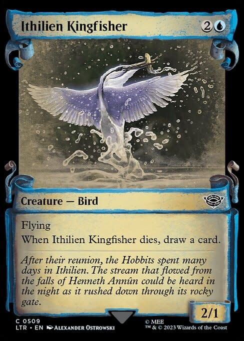 Ithilien Kingfisher - Silver Foil