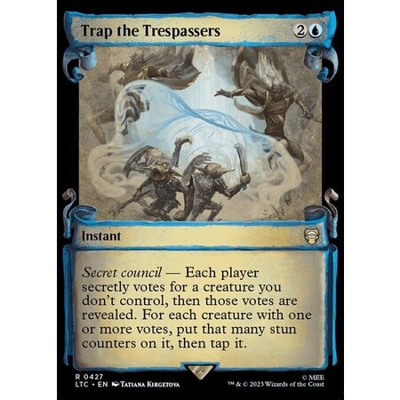 Trap the Trespassers - Silver Foil