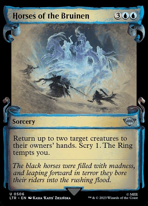 Horses of the Bruinen - Silver Foil