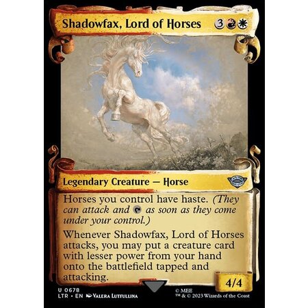 Shadowfax, Lord of Horses - Silver Foil
