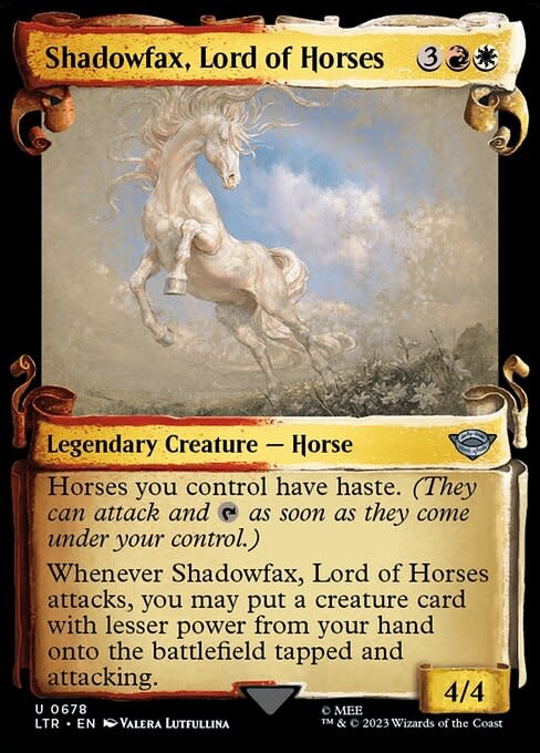 Shadowfax, Lord of Horses - Silver Foil