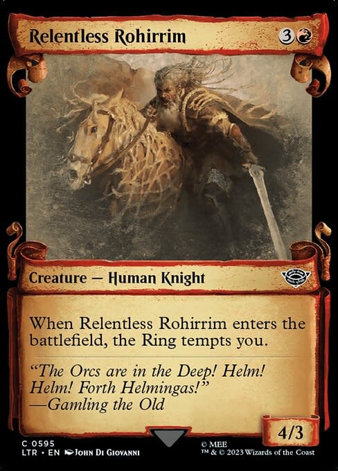 Relentless Rohirrim - Silver Foil