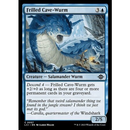 Frilled Cave-Wurm - Foil