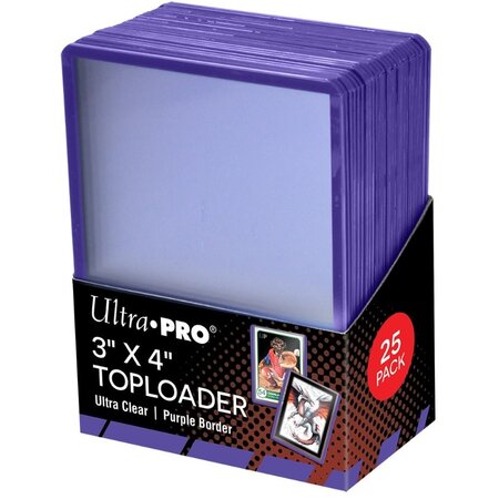 Ultra Pro - 3" x 4" Regular Toploader 25 ct. - Purple Border