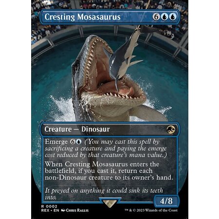 Cresting Mosasaurus - Foil