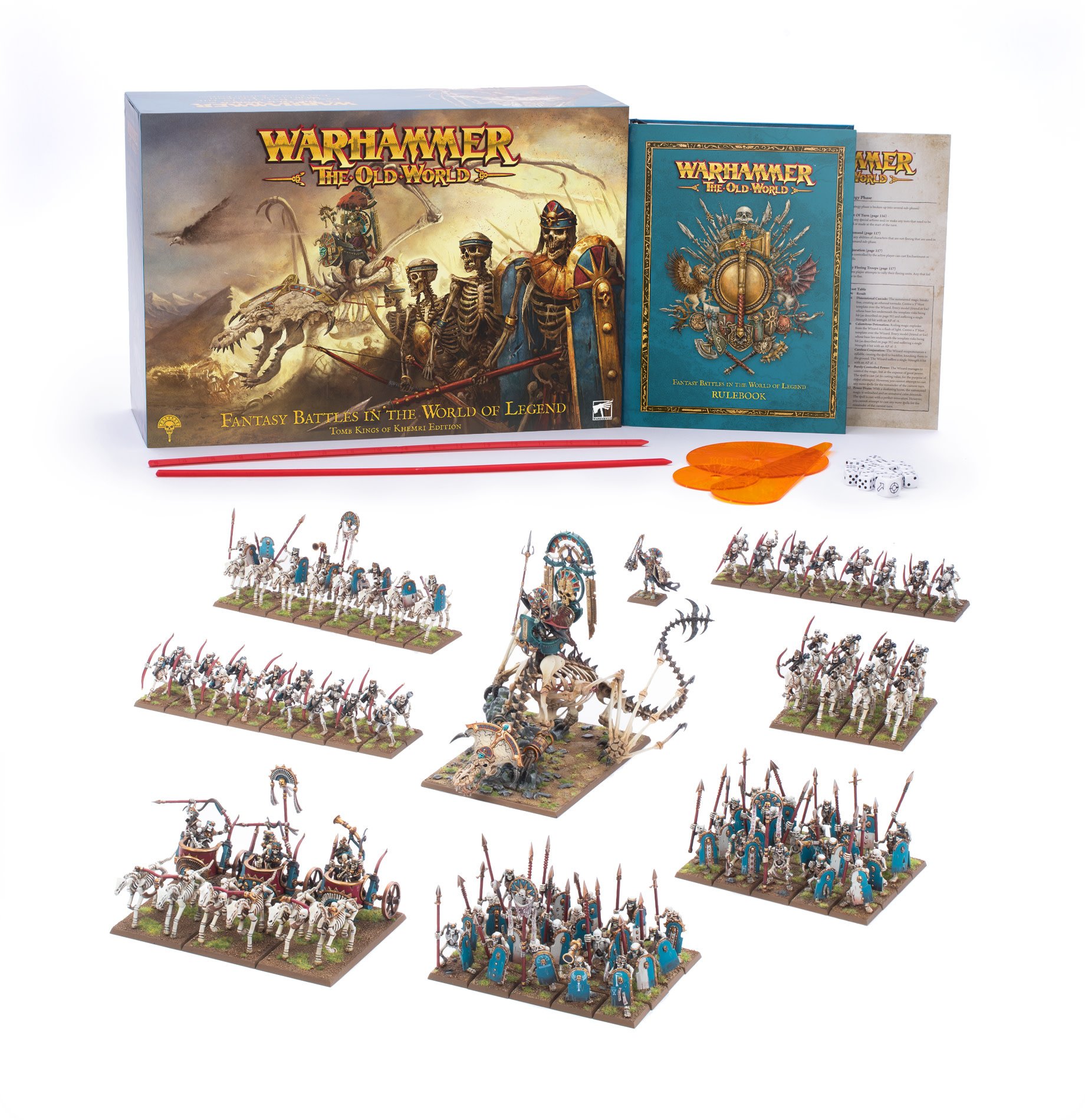 Warhammer The Old World – Tomb King of Khemri High Priest on Necrolith Bone  Dragon «