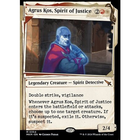 Agrus Kos, Spirit of Justice