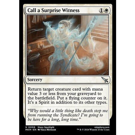 Call a Surprise Witness - Foil