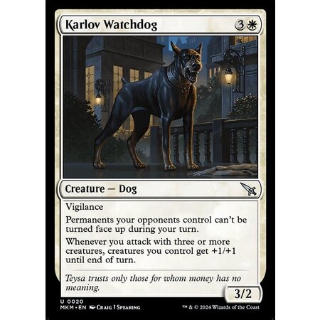 Karlov Watchdog - Foil
