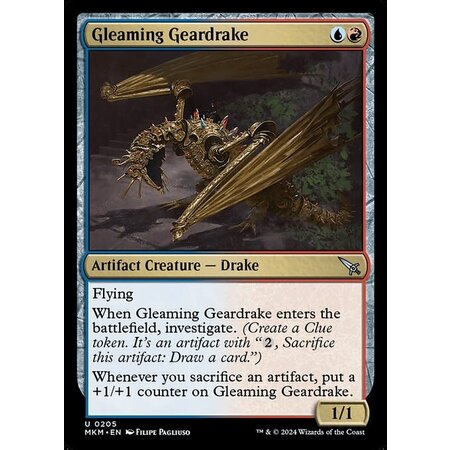 Gleaming Geardrake - Foil